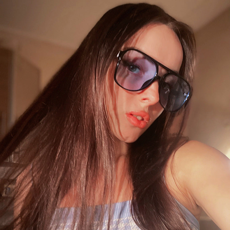 Wholesale Double Beam Personalized PC Sunglasses